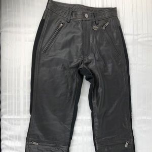 Harley Davidson leather pants Size 4 women's